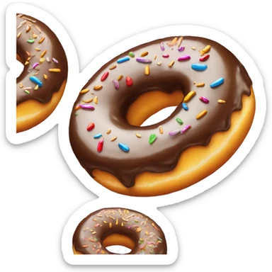 Glazed donut sticker