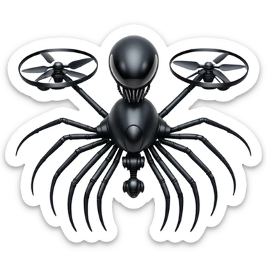 xenomorph alien drone from the alien movie sticker