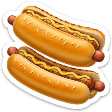 mustard sausage  sticker
