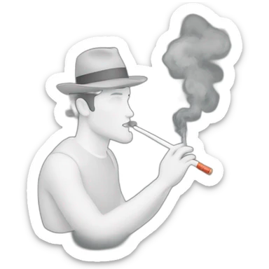 Lukas podokski Smoking hookah sticker