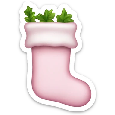 light pink stocking  sticker