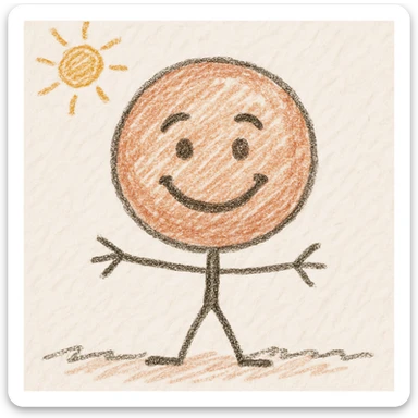 rose gold emoji, children doodle style, playful lines sticker