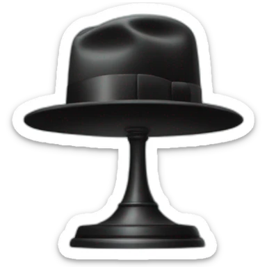 award avce une main qui tient le chapeau de Magritte sticker