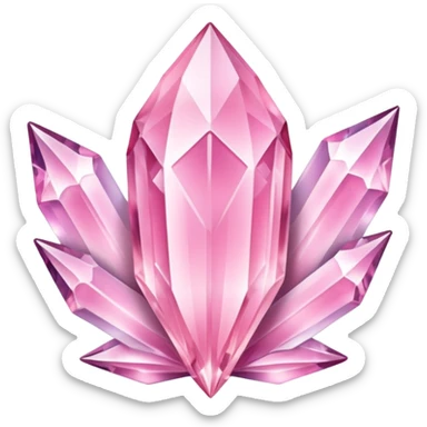 light pastel pink fairy girly aestetic items, crystals, magic  sticker