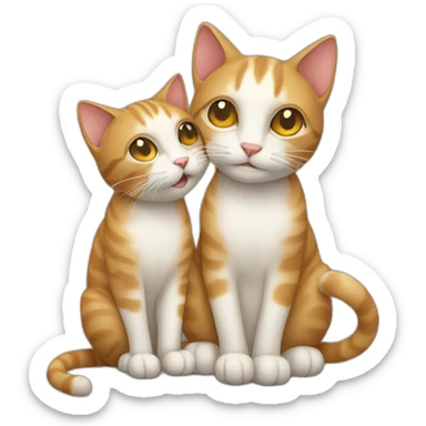 cat holding a mate sticker