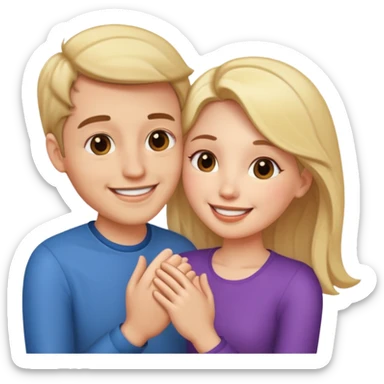 ligth couple kissing sticker