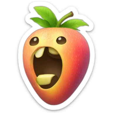 trippy fruit sticker