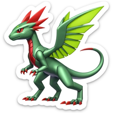 Vikavolt-Peppercat-Sceptile-Genesect-Miraidon-fusion, full body sticker
