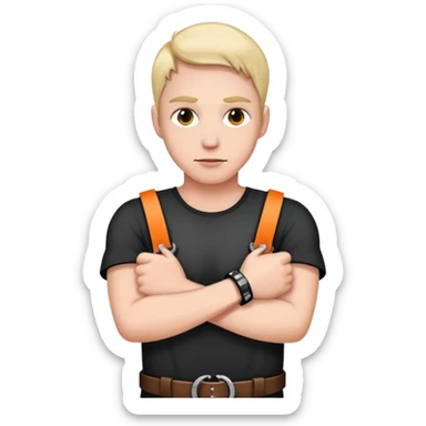 handcuffed person sticker