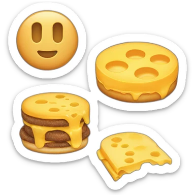 macarroni and cheese pattie sticker