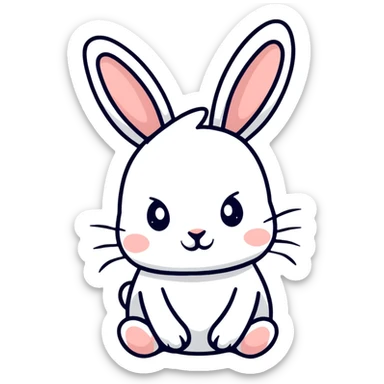 cartoon bunny rabbit sticker