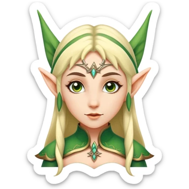 Elf woman cute sticker