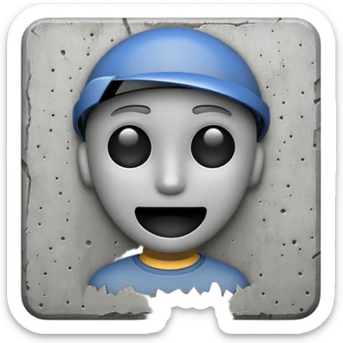 concrete wall sticker