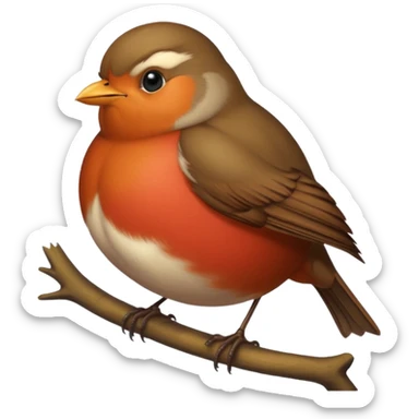 fat robin sticker