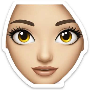 Eyelash extensions sticker