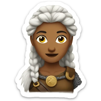 Viking woman sticker