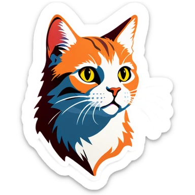Cat sticker
