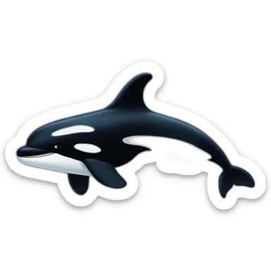 killer whale with air powers sticker