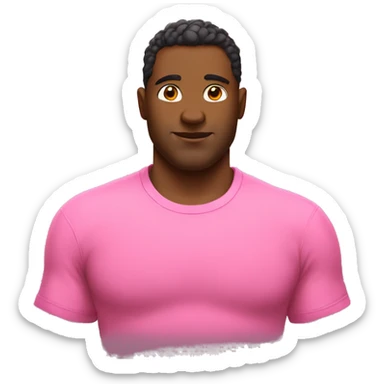 big-chest-in-tshirt-pink sticker