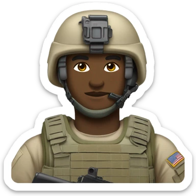 US Army Navy Seal Soldier in full equipment sticker