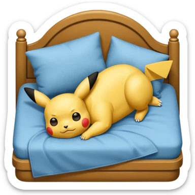 Pikachu dormido sticker