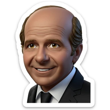 smiling boy in formal suit sticker