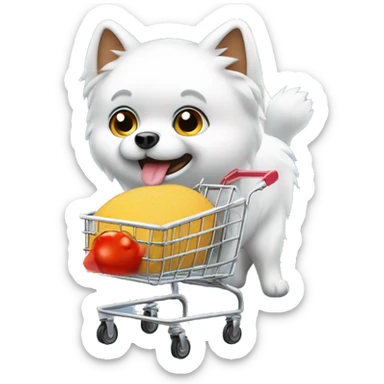 Spitz with trolley sticker