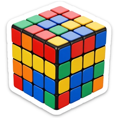 Rubik’s cube sticker