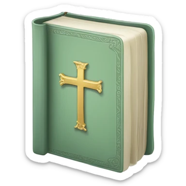 Light Sage green holy Bible  sticker
