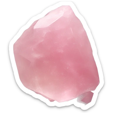 Rose quartz crystal cluster  sticker