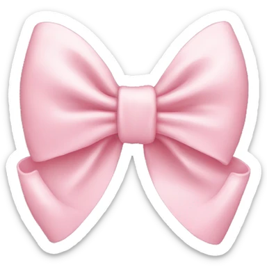 Light pink bow sticker