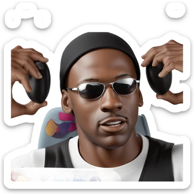 cool dude in shades meme sticker