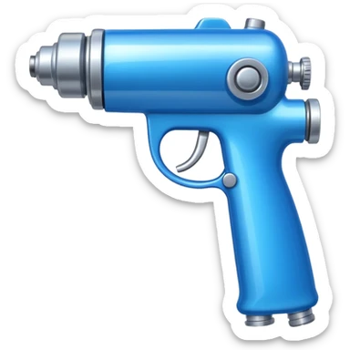 Blue Spray Gun sticker