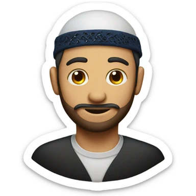 Man with yarmulke  sticker