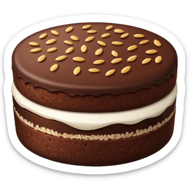 chocolate rice cake sticker