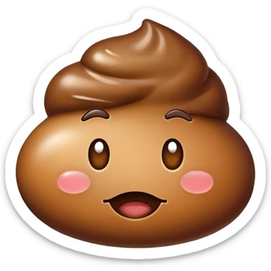 poop emoji vip sticker