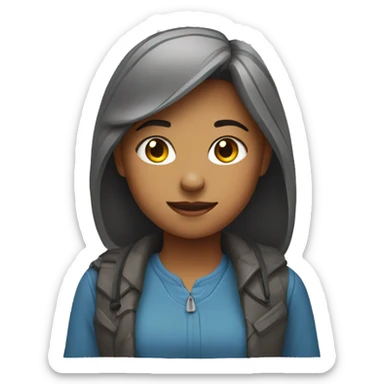 GIRL WITH A ADOBE sticker