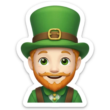 cute kawaii leprechaun sticker