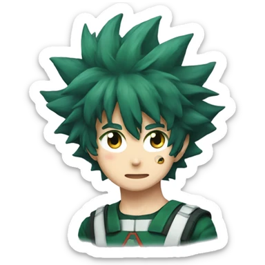 Izuku midorya  sticker