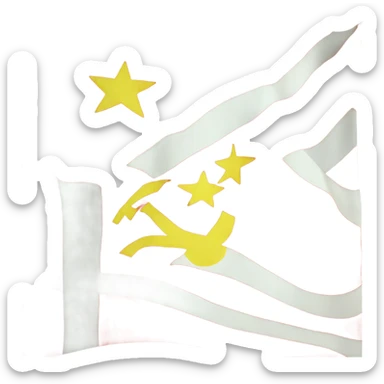 Flag of the soviet union sticker