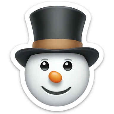 Snowman sticker