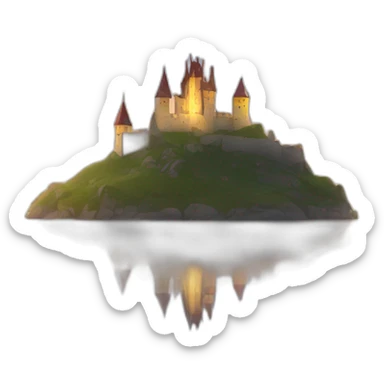 castle of light latvian sticker