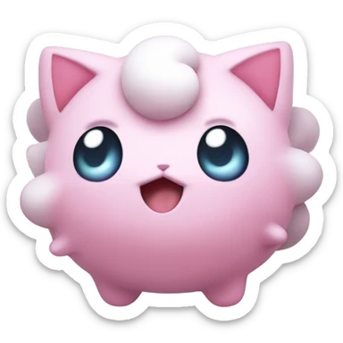 Jiggly puff from pokemon sticker