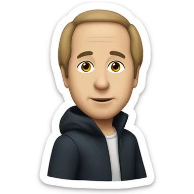 Paul Simon at the time of Simon and Garfunkel sticker