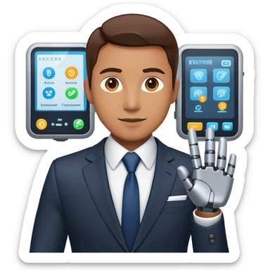 Business manager and automation sticker