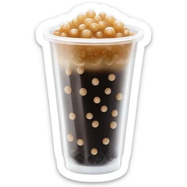 Black sugar Bubble tea sticker