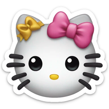 Hello kitty with bow sticker