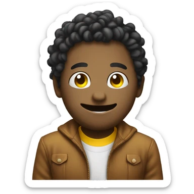 Smiley making a dap sticker