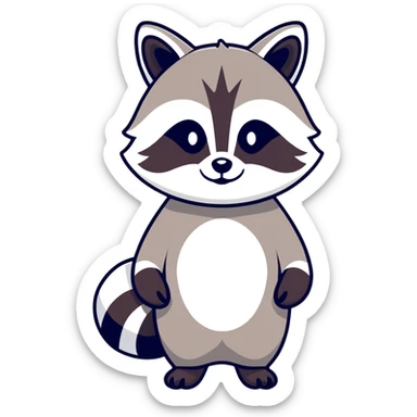 Raccoon sticker