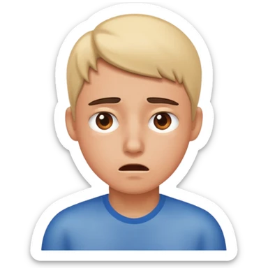 Scared of embarrassment  sticker